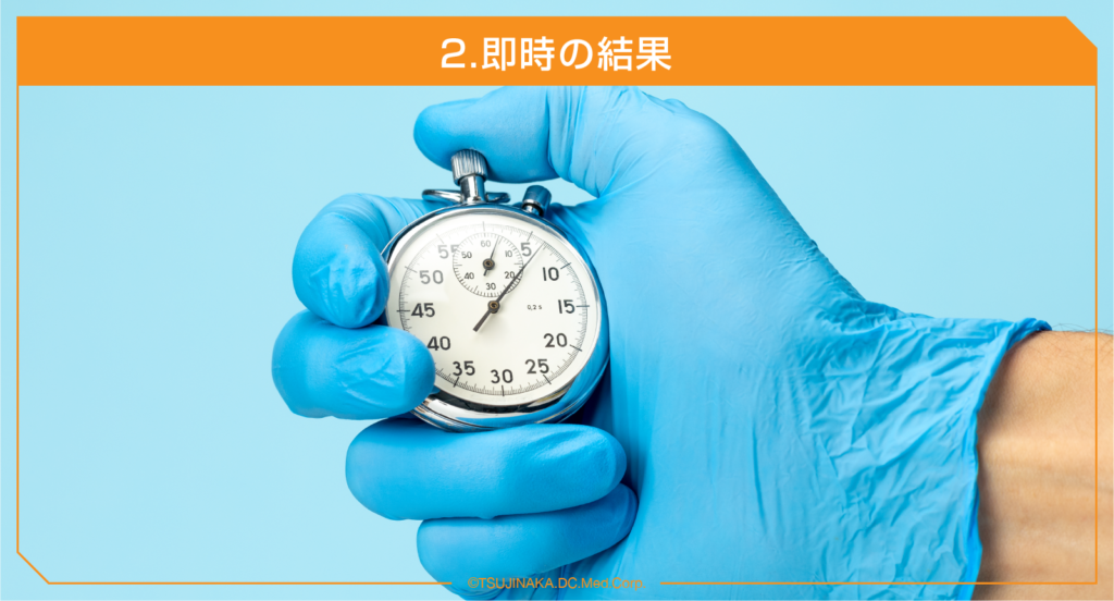 2.即時の結果